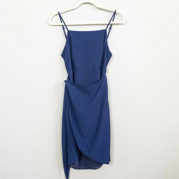 SUPERDOWN Revolve Morgan Layered Mini Dress Navy M - Picture 3 of 7
